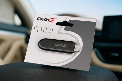 Carlinkit Mini 5 Wireless Apple CarPlay & Android Auto Adapter | Plug & Play USB-C Dongle for Any Car